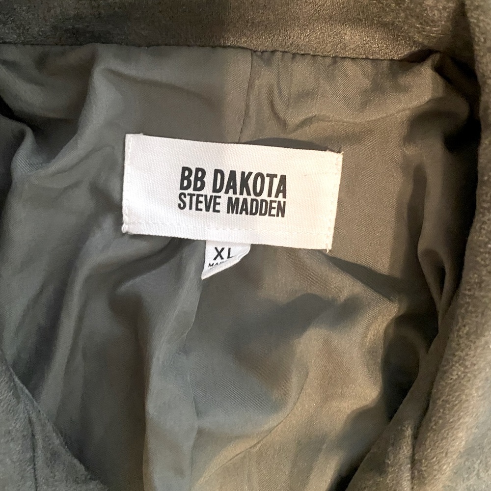 Faux suede motorcycle jacket. - Picture 2 of 3